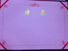 汇丰8812B 12K绒面聘书