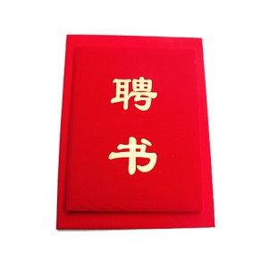 汇丰8812B 12K绒面聘书